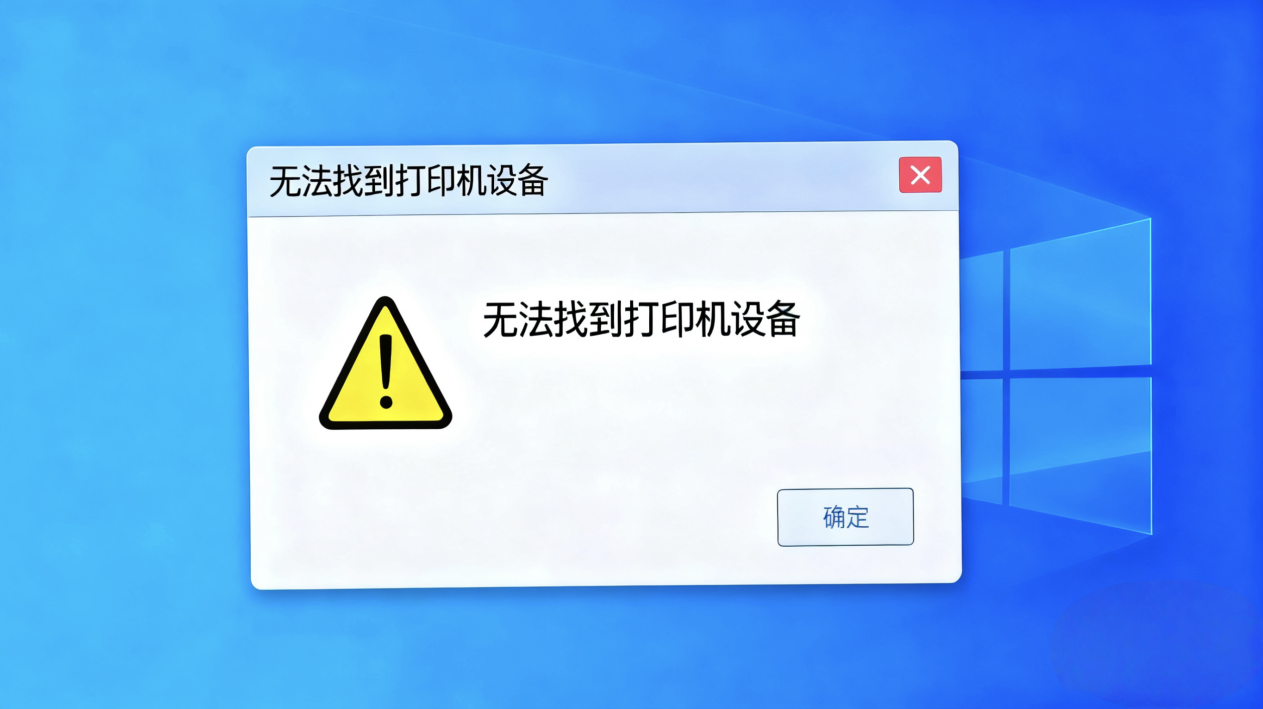 电脑找不到打印机设备1