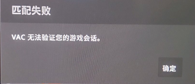 vac无法验证你的游戏会话1