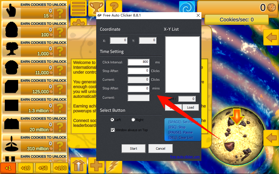 鼠标定时点击怎么实现4