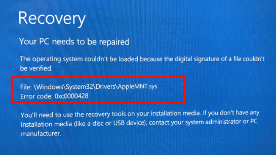 0xc0000428怎么修复1