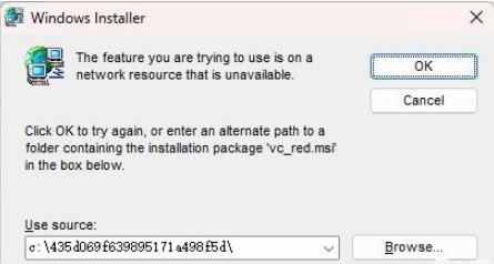 VC++运行库安装报错1